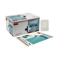 Out of Date, Nema Adhesive Island Dressing with Non-Adherent Pad Nonwoven 8.2 x 6cm White Sterile 50/Box Price Discounted While Stocks last