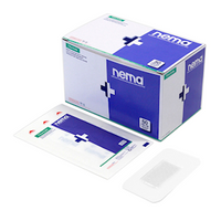 Nema Aqua Transparent Island Film Dressing, with Non-Adherent Pad, 7.5 x 5cm, Waterproof, Sterile, 50/Box (Supplied as 10 bxs of 5) Box