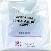 Laerdal Little Anne Lung Airway Unit, Disposable, 24/Pack (020300)