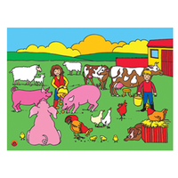 Ec Biodegradable Wooden Tray Puzzle Farmyardea Each