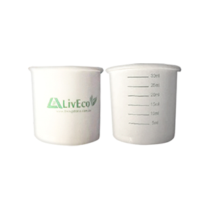 Livingstone Paper Medicine and Pill Cup, 30ml, Biodegradable Pulp, 100 Pieces/Bag, 50 Bags/Carton, 5000/Carton Carton