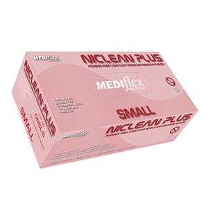 Out of Date, Niclean Nitrile gloves,Long Cuff, PF,Small,Violet,1500/CT,Original Unopened Condition, Price Discounted, While Stocks last Carton