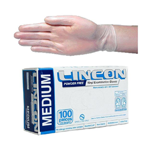 Out of Date, BIG DISCOUNT Lincon Vinyl Exam Gloves Powder Free 6.0g Extra Large Clear, 1,000/Carton As NEW Condition, Whilst Stock Last