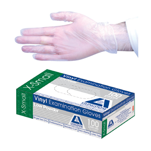 Out of Date Livingstone Vinyl Examination Gloves, 6.5g, ASTM, Low Powder, TGA 304989, Large, Clear 100 Pieces/Box Original New Condition