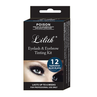 Lilith Eyelash and Eyebrow Tint and Creme Oxidant, 5ml Tube, 100 Percent Made in Austria, Blue Black, 20/Pack Pack