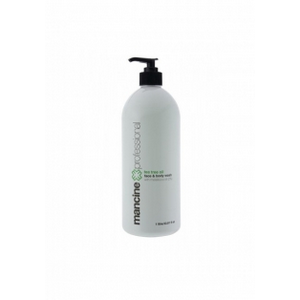 Mancine Face and Body Wash, 2 Percent Tea Tree Oil, 1 Litre Pump Bottle, Each Each