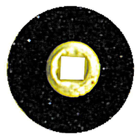 Moore's Paper Disc Brass Centre, Garnet Coarse, 5/8 Inch, 50/Pack Pack