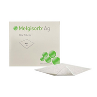 MOlnlycke Melgisorb Alginate Absorbent Ag, 10 x 10cm, 10 Pieces/Box Box