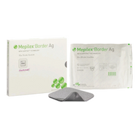 Mepilex Ag Border Antimicrobial Foam Dressing, 15 x 20cm, Self Adherent, 5 Pieces/Box Box