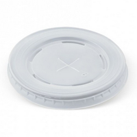 Straw Slot Lids for Milkshake Cups (Fits 340ml, 454ml, 625ml, 681ml Cups) 50/Pack Pack