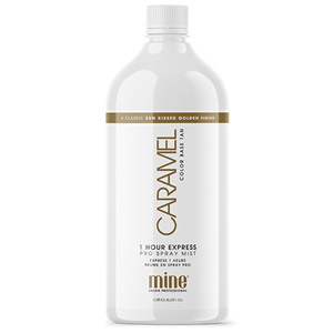 Out of Date, MineTan Caramel Tan, Pro Spray Mist, 1 Hour Express, 1 L, EA, Original Unopened Condition, Price Discounted, While Stocks last Each