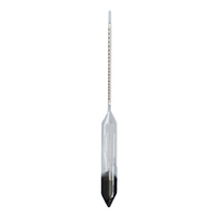 Carlton Alcohol Hydrometer, 20 to 30, 0.2pct at 20degC, 335mm, Glass, Each Each
