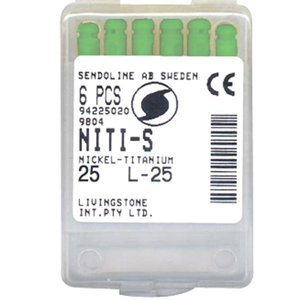Ni-ti S Files 25mm #25 6/bx Cc Box