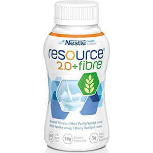 Out of Date, Resource 2.0 Plus Fibre, 200ml, Neutral, 24 Bottles/Carton, Original Unopened Condition, Price Discounted, While Stocks last Carton