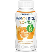 Out of Date, Resource 2.0 Plus Fibre, 200ml, Apricot, 24 Bottles/Carton, Original Unopened Condition, Price Discounted, While Stocks last Carton