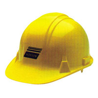 Safety Protective Helmet, Hard Hat, Yellow, Unvented, Each Each