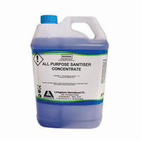 Livingstone All Purpose Sanitiser Concentrate, Rinse Free, Unscented, 5 Litre Bottle, Each Each