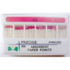 Novo Absorbent Paper Points, No. 55, Sterile, 120/Pack Pack