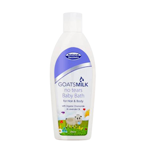 Natural Secrets Baby Bath 250ml, Goatsmilk-Enriched Gentle Cleanser, Each