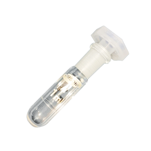 Omsons Volumetric Flask w/Plastic Stopper, Class A, 1mL, Socket Joint 10/19, 0.025mL Tolerance, Amber Printt, Boro, Clear, Germany, Each Each