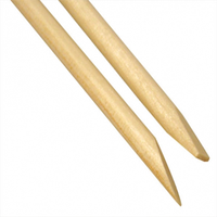 Orange Biodegradable Wood Cuticle Stick, Disposable Flat End, 11.5cm, 100/Pack Pack