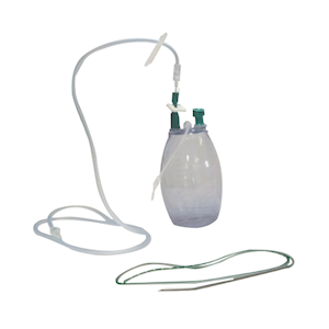 Privac High Wound Suction Drainage Bottle Set, 10FG, 600ml, Universal Connection, Latex Free, Luer Lock, Trocar, Single Use, 35 Pieces/Box Box