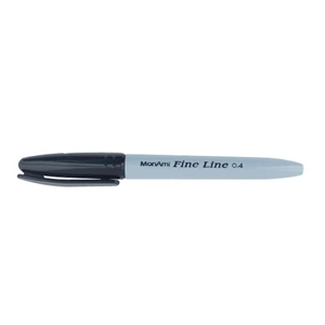 MONAMI FIBRE TIPS FINELINER .4MM BLACK 12/PK Pack