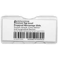 Livingstone Premium Top Level Prepared Slide, Smooth Muscle, Cross Section and Longitudinal Section, Each Each