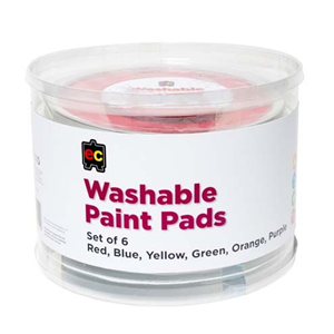 Paint Stamper Pad 3 X 6/Set 160mm Diameter Assd Colours Pack