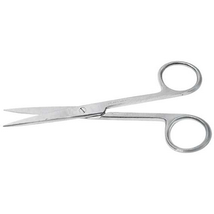 Livingstone Surgical Scissors, 12.5cm, Sharp/Sharp, StraIght, Perforated, Stainless Steel, Each Each