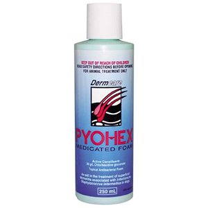 Dermcare Pyohex Medicated Foam Shampoo, 250ml, Antibacterial, Each Each