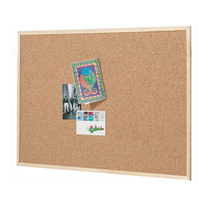 Corkboard Natural Biodegradable Wood Frame 400 x 600 mm, Pins Included, Each Each