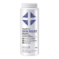 Mundicare Medicated Foot Rash Relief Powder, 100 grams, Bottle, 48/Carton Carton