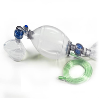 Livingstone Reusable Manual Resuscitator, Adult, with Pop-off Mask and Reservoir Bag, Each Each