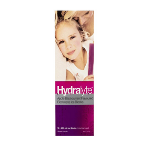 Out of Date, Hydralyte Electrolyte Ice Block, Apple and Black Currant, 16/Box, Price Discounted, While Stocks last Each