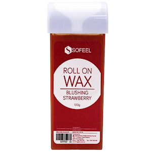 Sofeel Roll On Wax Cartridge, Blushing Strawberry, 100 Grams, Each Each