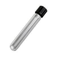 Livingstone Test Tube with Recyclable Plastic Screw Cap, 16 x 100mm, Borosilicate Glass, Each Each