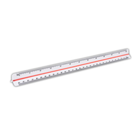 Triangular Scale Ruler, Recyclable Plastic, 30cm, Each Each