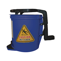 Livingstone Mop Wringer Bucket, 16 Litres, Wide Mouth, All Plastic, Blue, Each