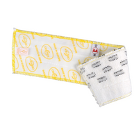 Sabco Decitex Ultimate DX1 Flat Mop Pad, Yellow, 10 Pieces/Pack