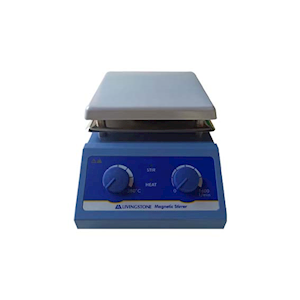 Livingstone Magnetic Stirrer, 5 Litre Capacity, Speed: 0-1600rpm, with Ceramic Heating Plate 190 x 190mm, Heats up to 380deg C