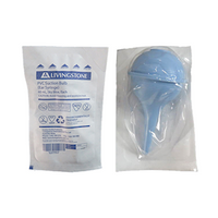 Livingstone Ear Syringe Suction Bulb, 60ml, PVC Latex Free, Sky Blue, Sterile Single Pouch with Printed Expiry, Each (Expiry: 30/04/2026)