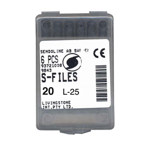 Liv S Files 25mm #20 6/bx Cc Box