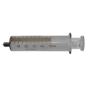 Livingstone Glass Syringe, 2ml, Luer Lock Metal Tip, Concentric Nozzle, Latex Free, Hypoallergenic, Each Each