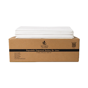 Star Hygiene Degradable Fragranced Sanitary Bin Liners, Citronella, White , 100 Pieces/Pack
