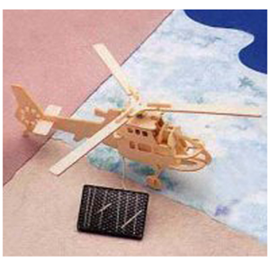 Solar-model, Kit, Biodegradable Wood, Helicopter Each