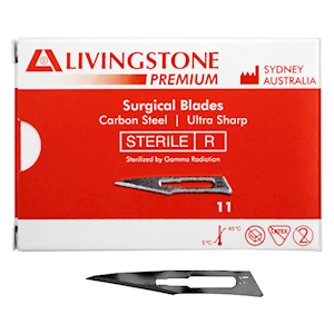 Out of Date, Liv Premium Surgical Scalpel Blade, Carbon Steel, Size 11, 100/BX, Original Unopened Condition, Price Discounted, While Stocks