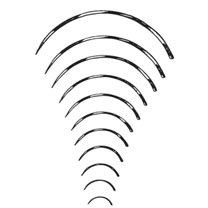 Livingstone Suture Needles Triangular Cutting 3/8 Circle