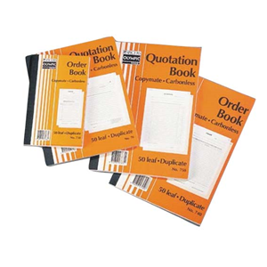 ORDER BOOK #740 A4 210X297MM NCR 50LF EACH Each