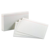 GUIDE CARDS 5"X8" WHITE PLAIN PACK/100 Pack